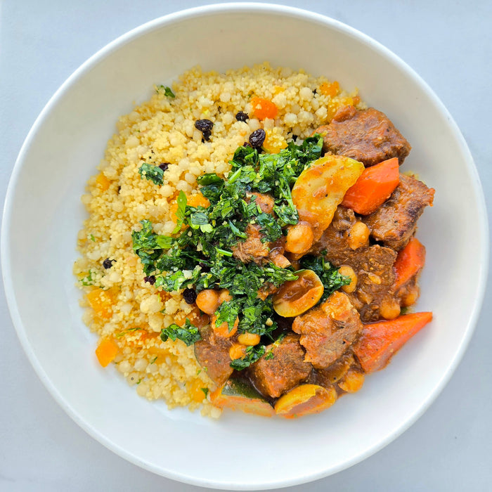 Beef Tagine | Apricot Couscous | Herb Gremolata