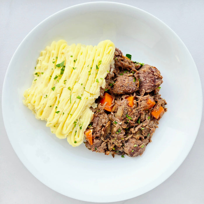 Braised Beef Shepherd’s Pie | Mushroom  Gravy | Potato Puree