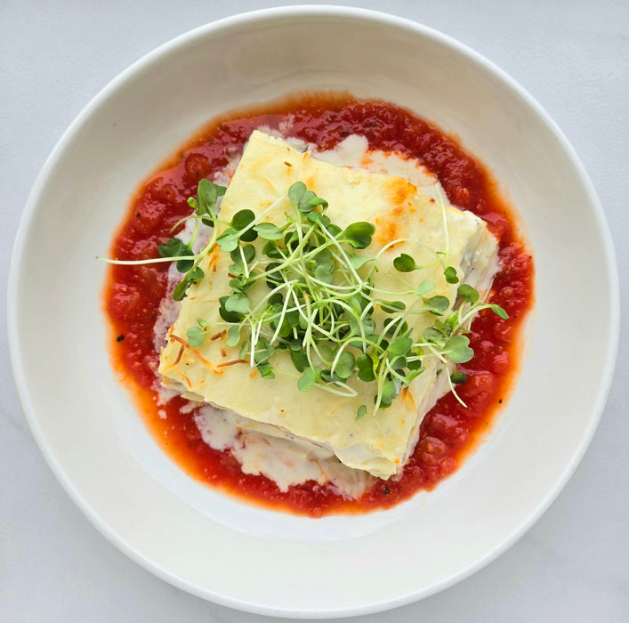 Vegetarian Lasagna l Parmesan Béchamel