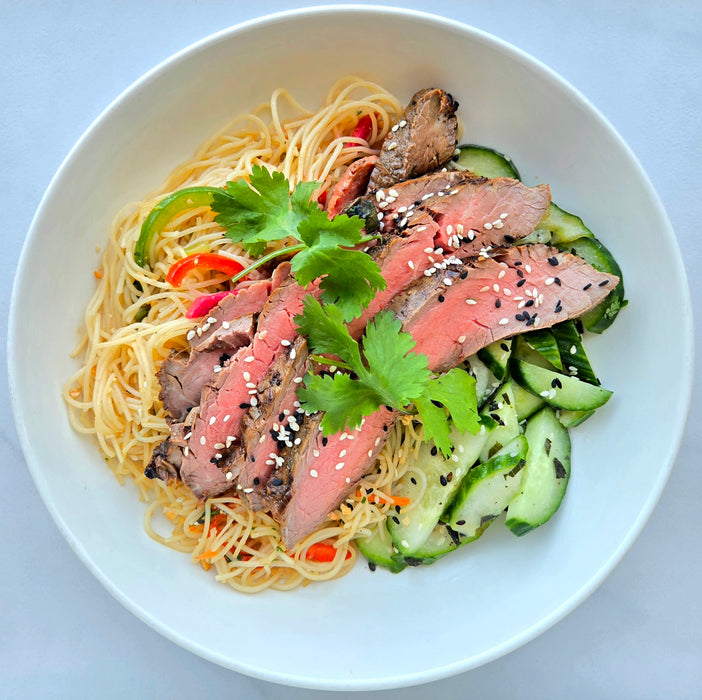 Vietnamese Flank Steak | Cucumber Salad | Pad Thai Noodles