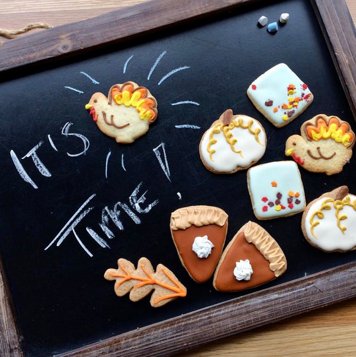Thanksgiving Shortbread Cookie Boxes
