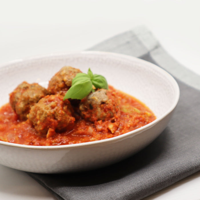 Veal Meatballs with Artichoke and Olive